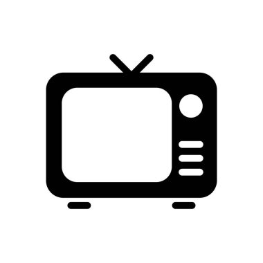 İnternet sitesi tasarımı ve masaüstü zarfları için televizyon simgesi, geliştirme. premium paket.