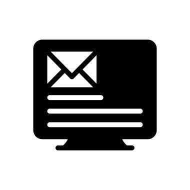 Web sitesi tasarımı ve masaüstü zarfları için gelen kutusu simgesi, geliştirme. premium paket.