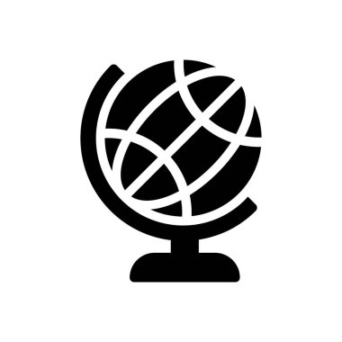 Web sitesi tasarımı ve masaüstü zarfları için dünya simgesi, geliştirme. premium paket.