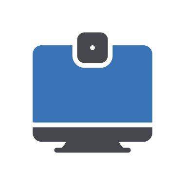 Web sitesi tasarımı ve masaüstü zarfları için kamera simgesi, geliştirme. premium paket.