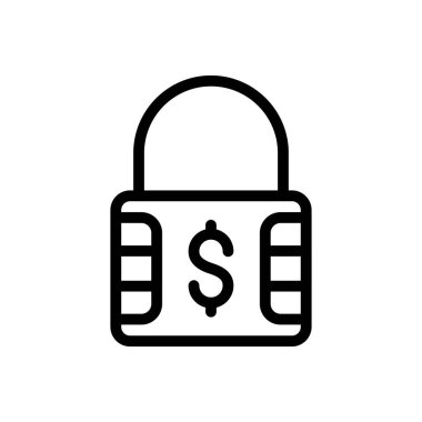 Web sitesi tasarımı ve masaüstü zarfları için simgeyi kilitle, geliştirme. premium paket.