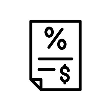 Web sitesi tasarımı ve masaüstü zarfları için vergi simgesi, geliştirme. premium paket.