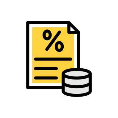 Web sitesi tasarımı ve masaüstü zarfları için vergi simgesi, geliştirme. premium paket.