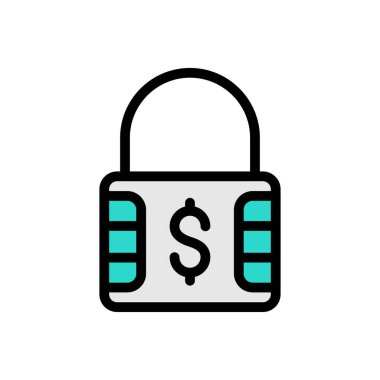 Web sitesi tasarımı ve masaüstü zarfları için simgeyi kilitle, geliştirme. premium paket.