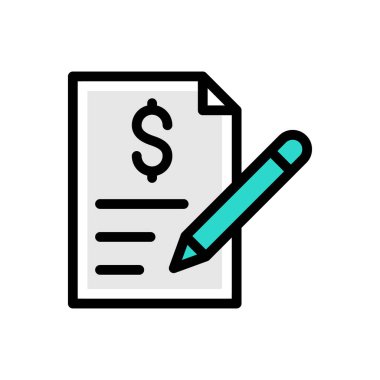 Web sitesi tasarımı ve masaüstü zarfları için fatura Simgesi, geliştirme. premium paket.