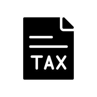 Web sitesi tasarımı ve masaüstü zarfları için vergi simgesi, geliştirme. premium paket.