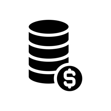 Web sitesi tasarımı ve masaüstü zarfları için veritabanı simgesi, geliştirme. premium paket.