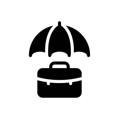 Web sitesi tasarımı ve masaüstü zarfları için şemsiye simgesi, geliştirme. premium paket.