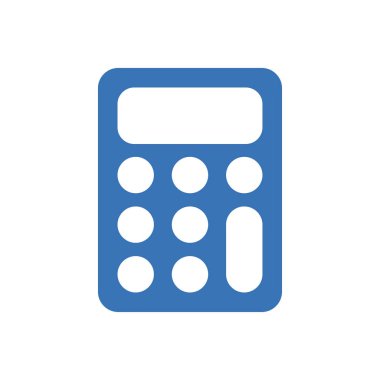 Web sitesi tasarımı ve masaüstü zarfları için hesap makinesi simgesi simgesi, geliştirme. premium paket.