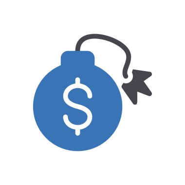 bomba ikonu web sitesi tasarımı ve masaüstü zarfları için, geliştirme. premium paket.