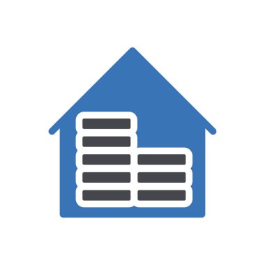 Web sitesi tasarımı ve masaüstü zarfları için bankacılık simgesi, geliştirme. premium paket.