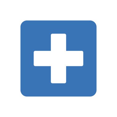 Web sitesi tasarımı ve masaüstü zarfları için klinik simgesi, geliştirme. premium paket.