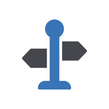 ok vektörü renk simgesi