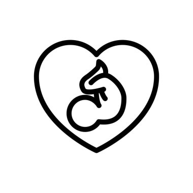 hamilelik vektörü ince çizgi simgesi