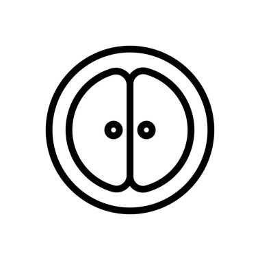 bereket vektörü ince çizgi simgesi