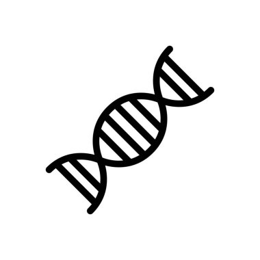 DNA vektör renk çizgisi simgesi