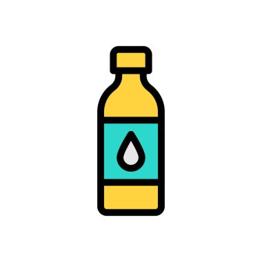 içki şişesi vektör renk çizgisi simgesi