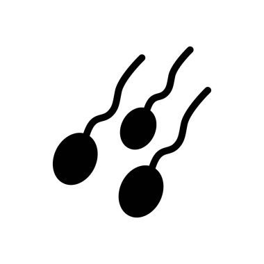 sperm vektörü düz simge
