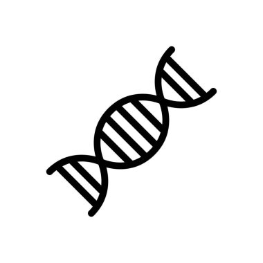 DNA vektörü düz simge