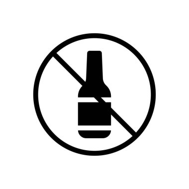 şarap kısıtlı vektör sembolü düz simgesi