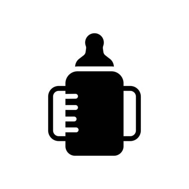 Besleyici vektör glyph düz simgesi