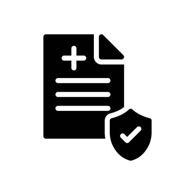 rapor vektör glyph düz simgesi