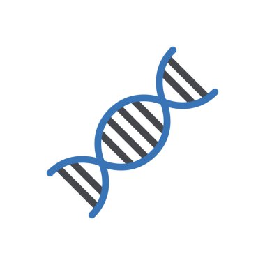 DNA vektör renk simgesi