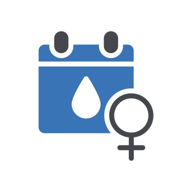 jinekoloji vektörü kabartma renk simgesi