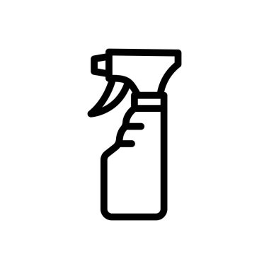 Plastik duş vektörü ince çizgi simgesi