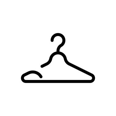 askı vektörü düz renk simgesi