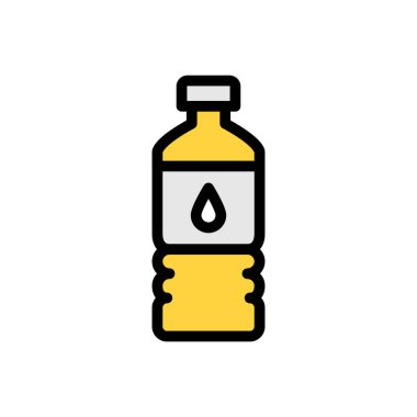 su şişesi vektör düz renk simgesi