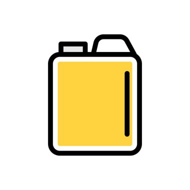 Plastik vektör düz renk simgesi