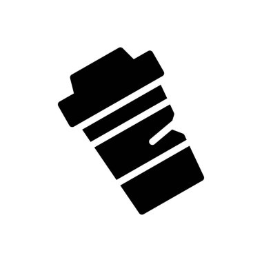 Plastik bardak vektör düz simge