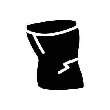 Plastik torba vektör düz simge