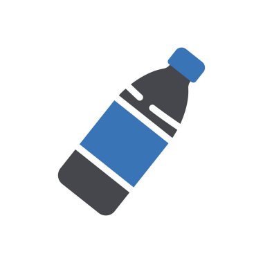 Plastik şişe vektör renk simgesi