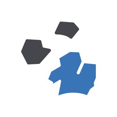 Plastik bölüm vektör renk simgesi