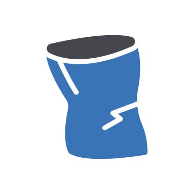 Plastik torba vektör renk simgesi