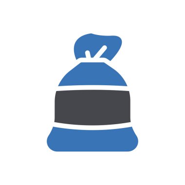 Plastik torba vektör renk simgesi