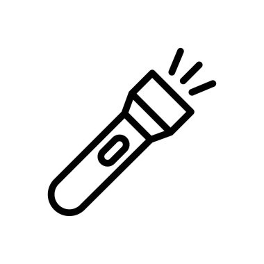 flaş ışık vektörü ince çizgi simgesi