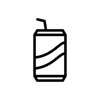 içecek vektör ince çizgi simgesi