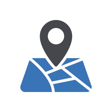 Web sitesi ve Uygulamalar için konum haritası simgesi tasarım ve masaüstü zarfları, geliştirme ve yazdırma. Premium paketi.