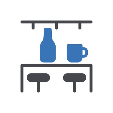 Web sitesi için şarap barı simgesi ve Apps tasarım ve masaüstü zarfları, geliştirme ve yazdırma. Premium paketi.