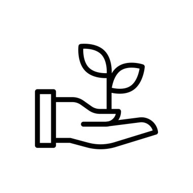 Web sitesi için bitki simgesi ve Uygulamalar tasarımı ve masaüstü zarfları, geliştirme ve yazdırma. Premium paketi.