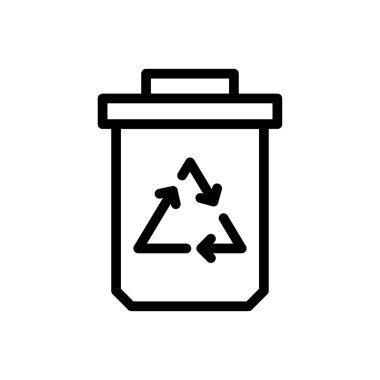 Web sitesi için geri dönüşüm çöp kutusu simgesi ve Uygulamalar tasarımı ve masaüstü zarfı, geliştirme ve yazdırma. Premium paketi.