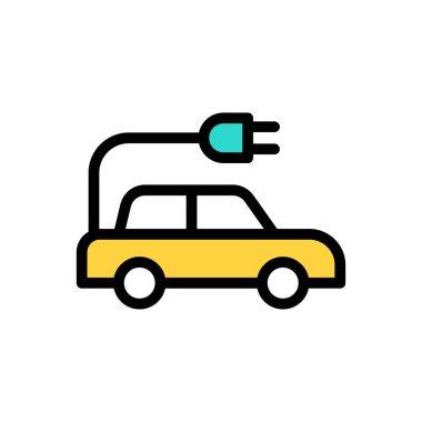 Web sitesi ve Uygulamalar için elektrikli araba simgesi tasarımı ve masaüstü zarfları, geliştirme ve yazdırma. Premium paketi.