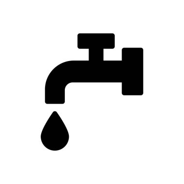 Web sitesi ve Apps tasarım ve masaüstü zarfları, geliştirme ve yazdırma için su musluğu simgesi. Premium paketi.