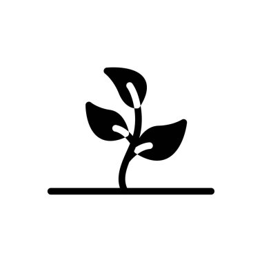 Web sitesi için yaprak bitkisi simgesi ve Uygulamalar tasarımı ve masaüstü zarfları, geliştirme ve yazdırma. Premium paketi.