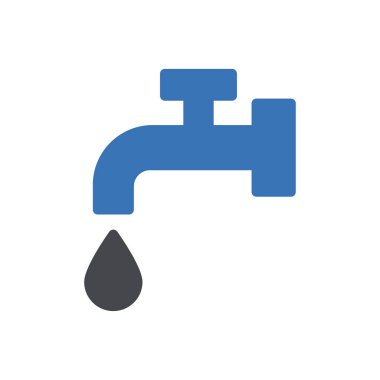 Web sitesi ve Apps tasarım ve masaüstü zarfları, geliştirme ve yazdırma için su musluğu simgesi. Premium paketi.