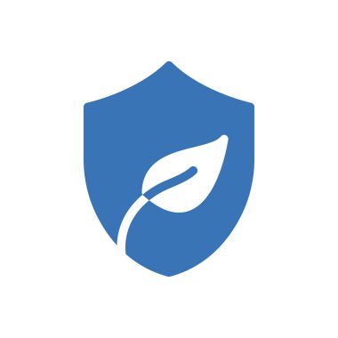 Eko kalkan vektör renk simgesi