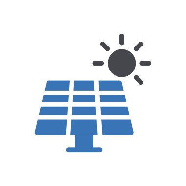 Web sitesi ve Uygulamalar için güneş enerjisi simgesi tasarım ve masaüstü zarfları, geliştirme ve yazdırma. Premium paketi.